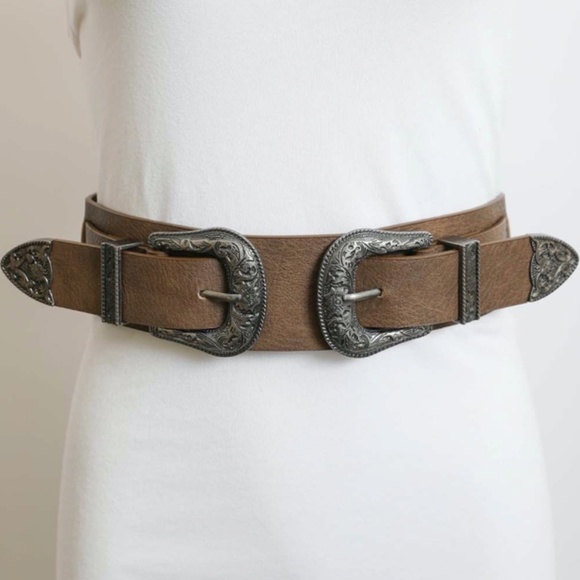 Mocha Double Western Belt | Rodeo - Picture 2 of 4